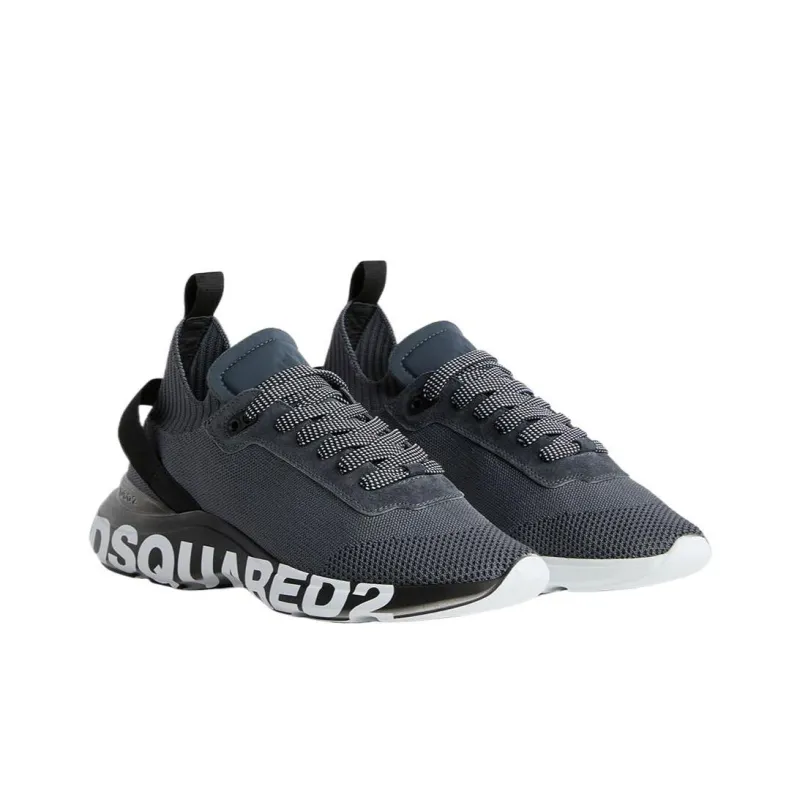 DSQUARED 2 Logo Printed Lace Up Sneakers-3