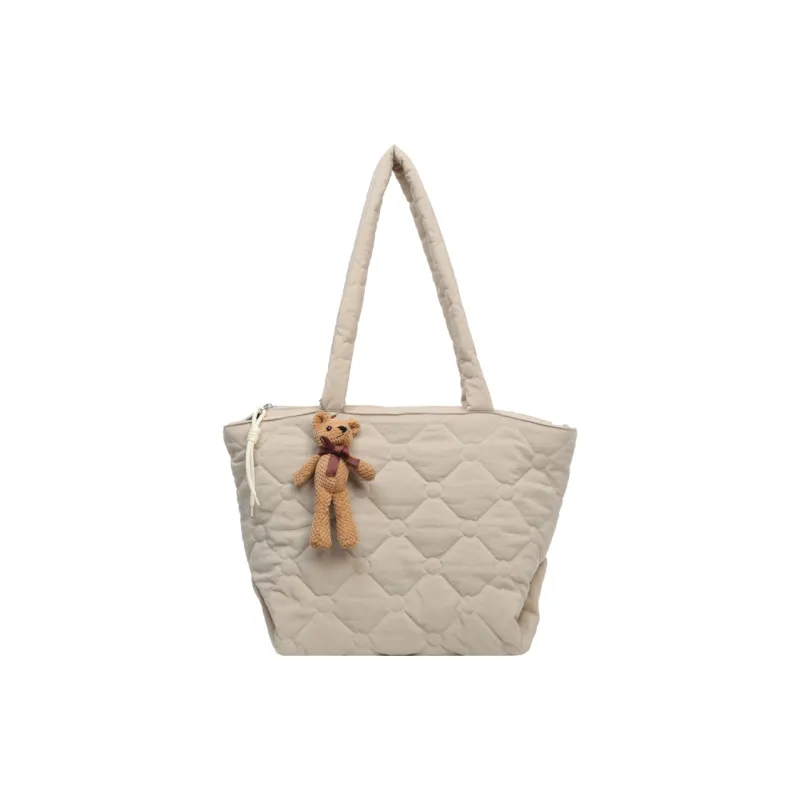 OUZIHUANG Canvas Tote Bag, Shopping Bag, Shoulder Bag Women's Coffee/Khaki/Ecru/Black-13