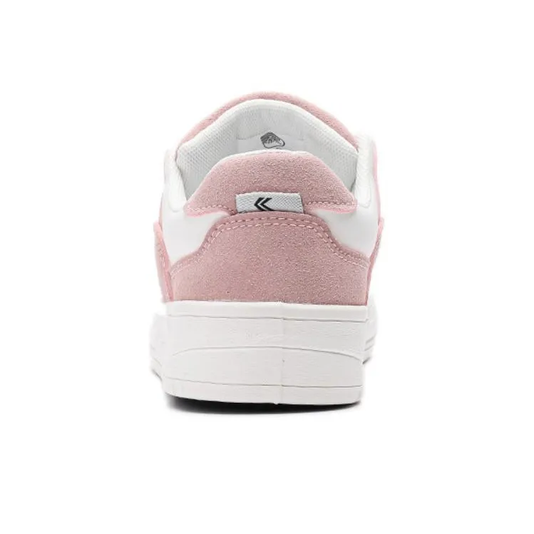 Feiyue Slip Resistant Shock Absorbers With Abrasion Resistant Properties Low Top Skateboard Shoes Women's White Pink-3