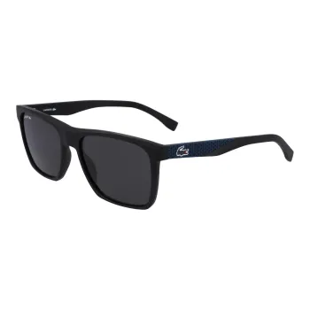 LACOSTE Irregular Shape Sunglasses Men's Black