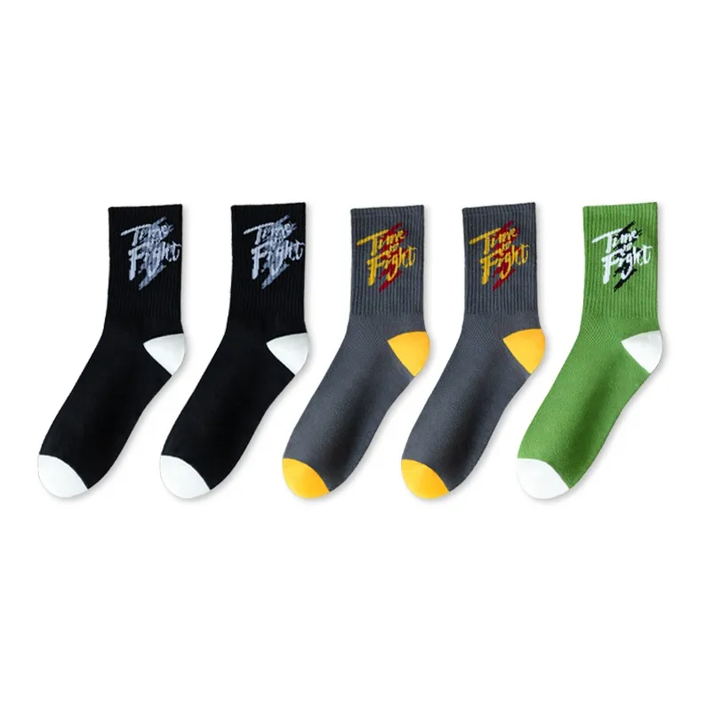 LUOLIAN Mid Calf Socks Men's 5 Pack-2