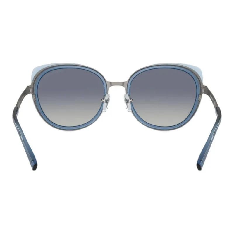EMPORIO ARMANI Round Sunglasses Women's Blue-3