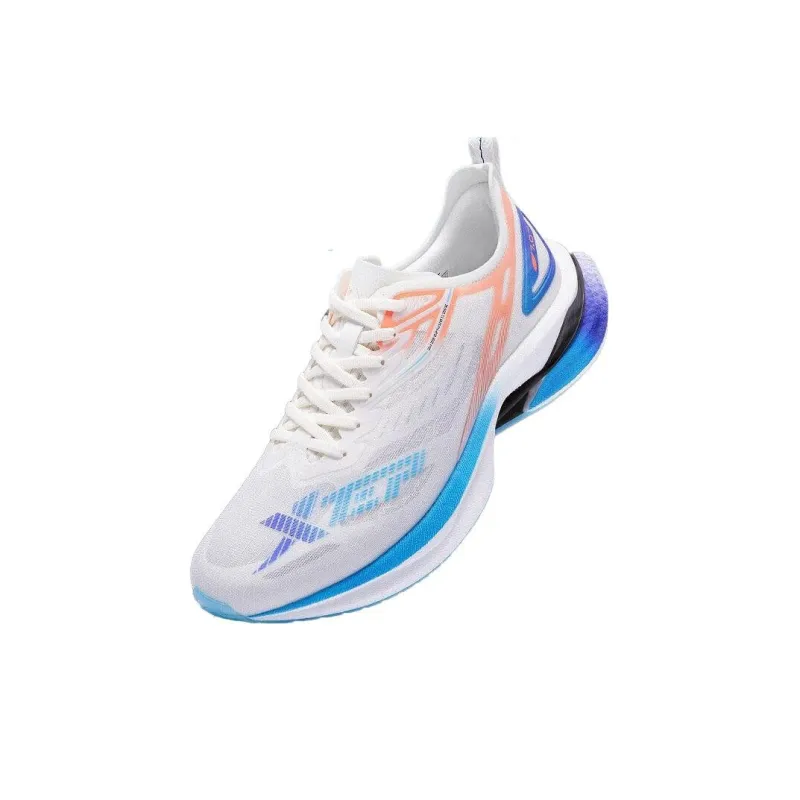 XTEP To Light 7.0 PRO Anti Slip And Wear Resistant Breathable Low Top Running Shoes Men's White Blue Pink-1