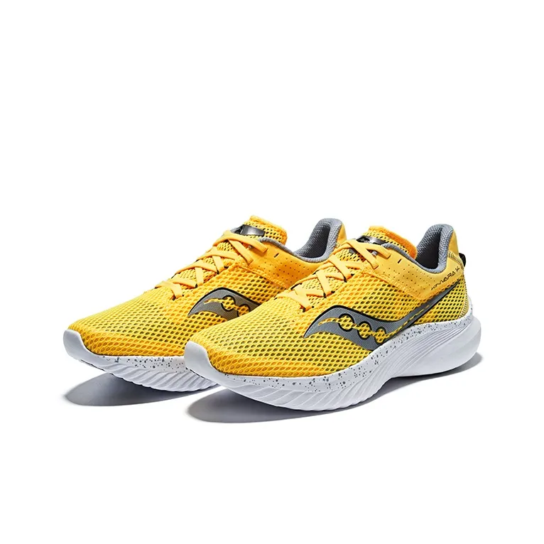 Saucony Kinvara 14 Essence Low Top Running Shoes Men's Yellow Black-2