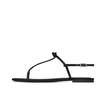 SAINT LAURENT Jackie Strap Sandals 0.5cm Women's Black