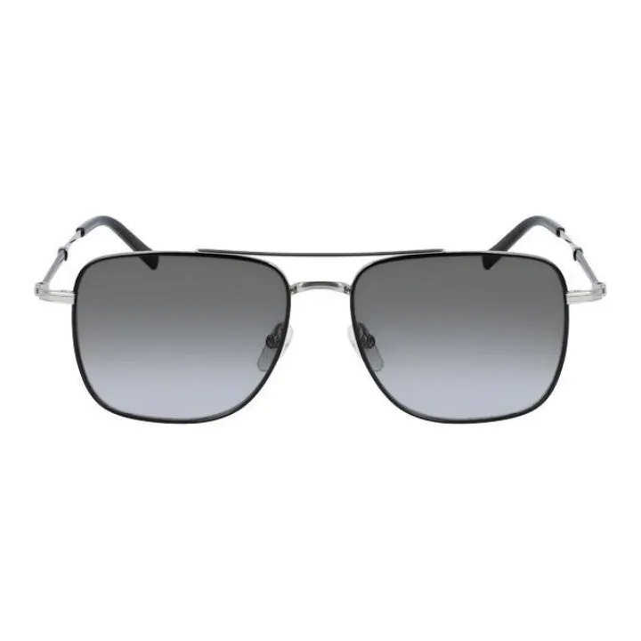 FERRAGAMO Metal Aviator Sunglasses Men's Black-1