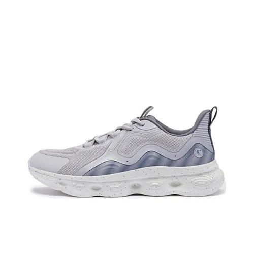 QIAODAN Wear-Larry And Lightweight Low-Top Running Shoes Men's Gray