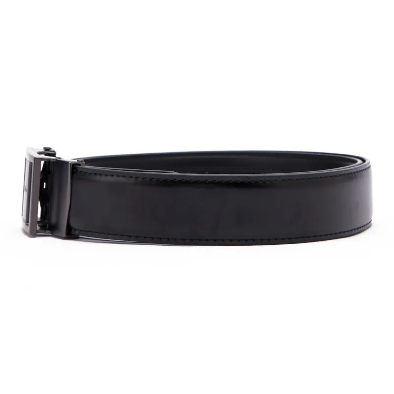 PEDRO Business Casual Automatic Buckle Cow Leather Leather Belts Men's Black Width  3.5cm-1