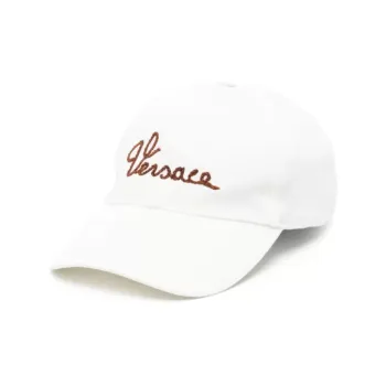 VERSACE Logo Embroidered Baseball Cap