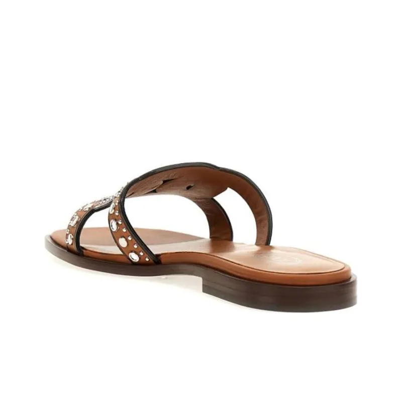 TOD'S Maxi Catena Stud Embellished Sandals Women's-3