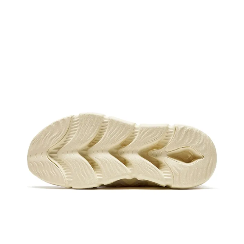 XTEP Slip Resistant, Abrasion Resistant, Breathable Low Top Chunky Sneakers Women's Oat-4