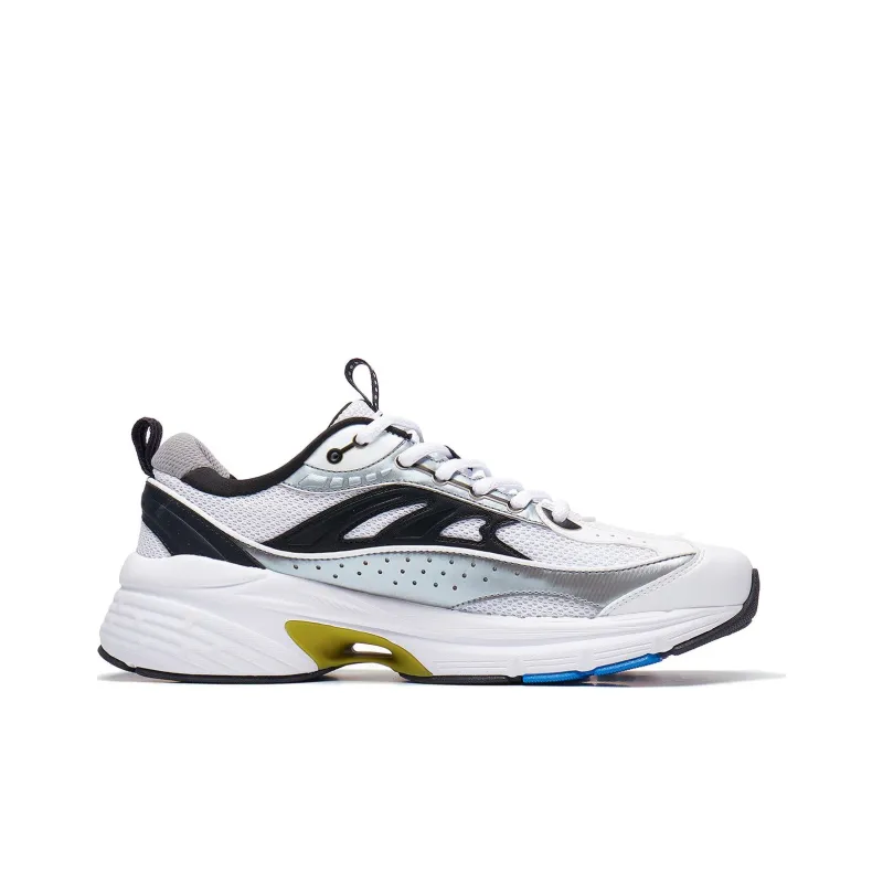 LiNing Comet LITE Cushioning Anti Slip And Wear Resistant Support Low Top Casual Shoes Men's Gray Red White-1