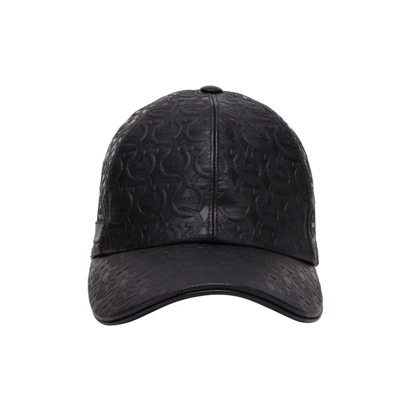 Ferragamo Gancini Leather Cap-0