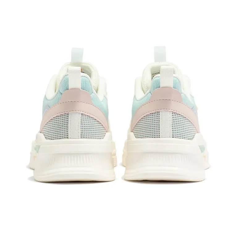 361° Anti Slip Wear Resistant Low Top Casual Shoes Women's White-3