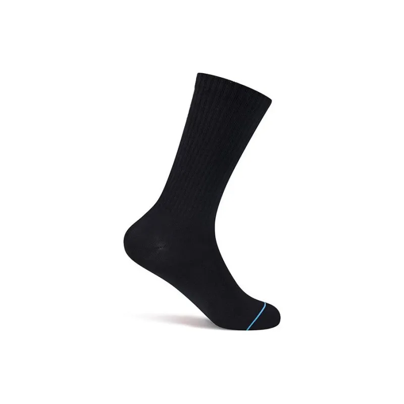 QIAODAN Knee High Socks Unisex 1 Pack Black-1