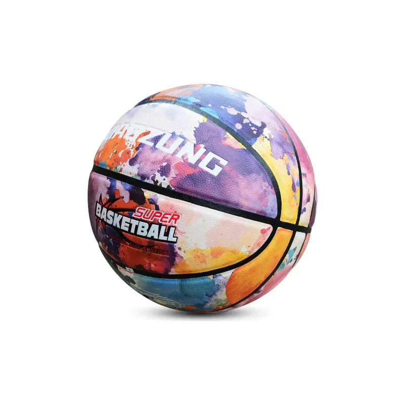 MIAOZUNG PU Basketball Graffiti Color Size 7 Training-2