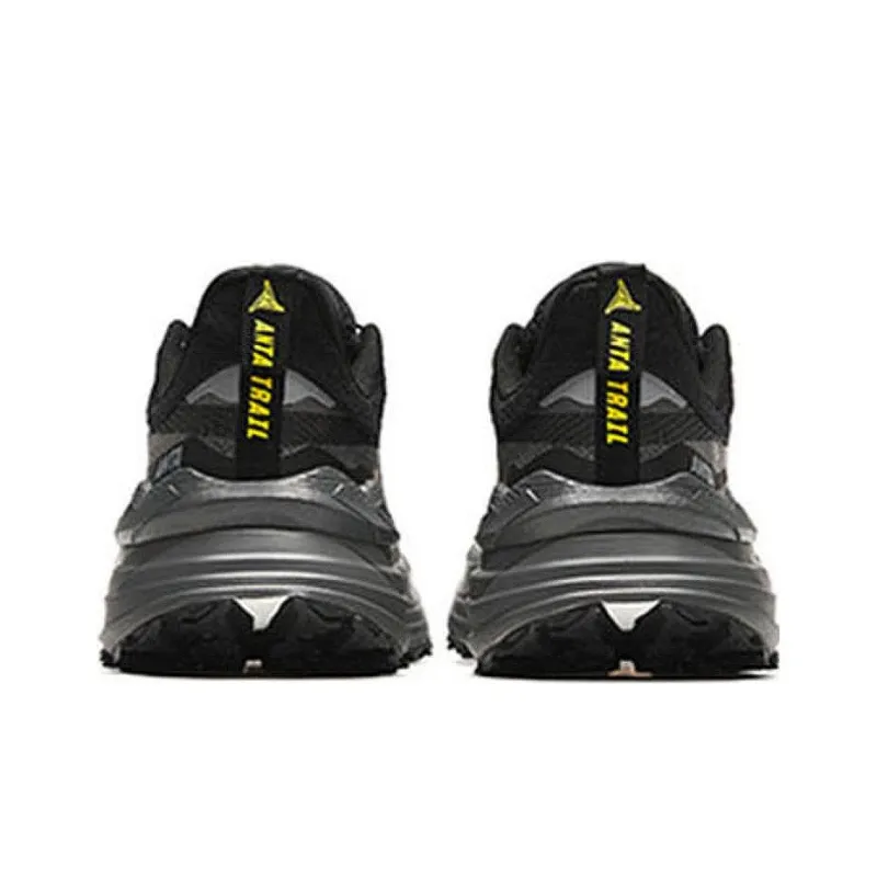 Anta Taihang Abrasion Resistant Rebound Low-Top Double-Layer Nitrogen Technology Running Shoes Men's Black Gray-3
