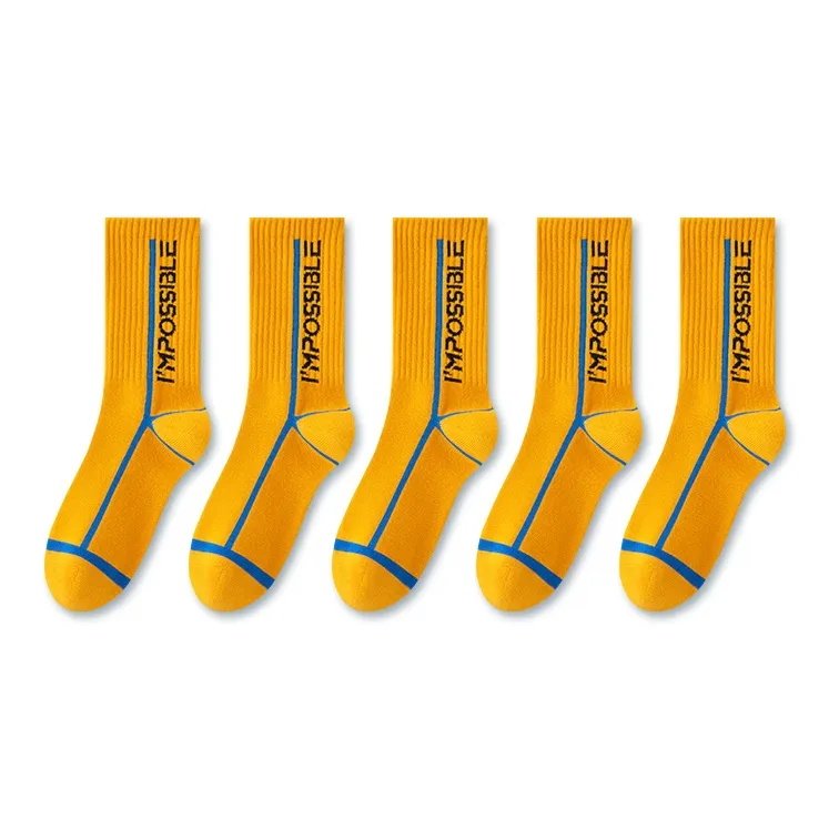 LUOLIAN Knee High Socks Unisex 5 Pack-7