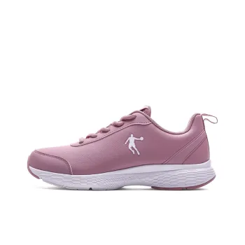QIAODAN Slip Resistant Waterproof Low Top Running Shoes Women's Pink Purple