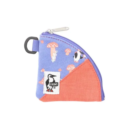 CHUMS Coin Purses Purple Print