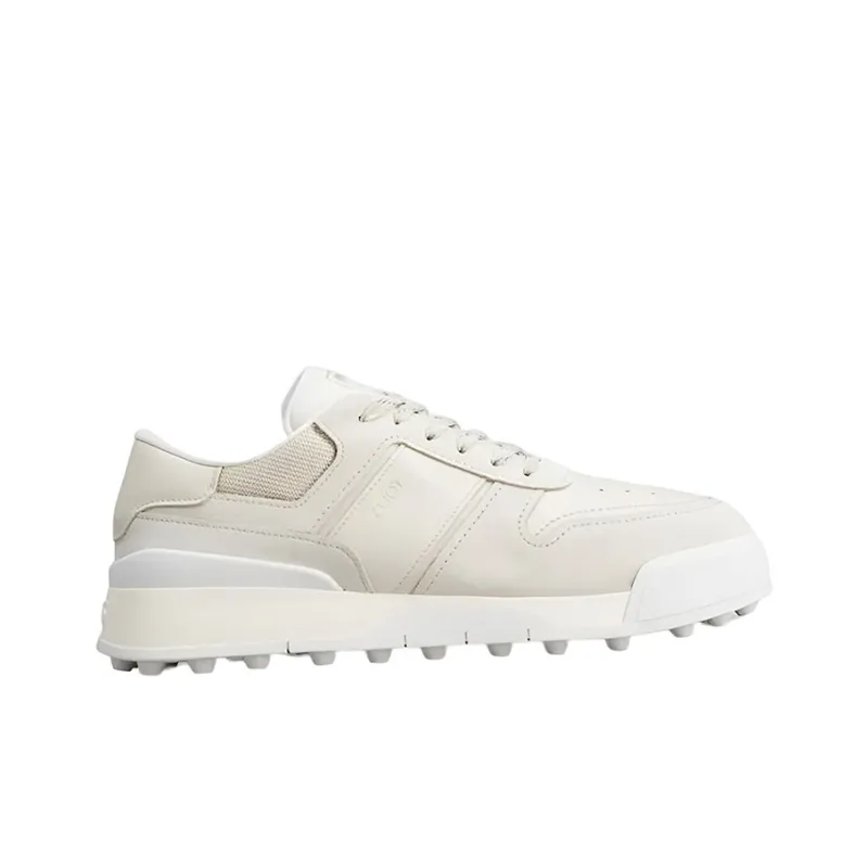 TOD'S Logo Embossed Panelled Lace Up Sneakers-1