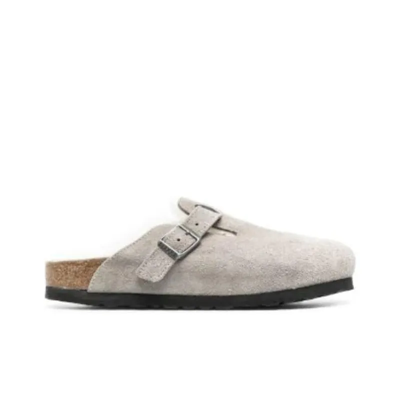 Birkenstock Boston Slip Resistant Wrap toe Slippers Unisex Gray Narrow Fit-1