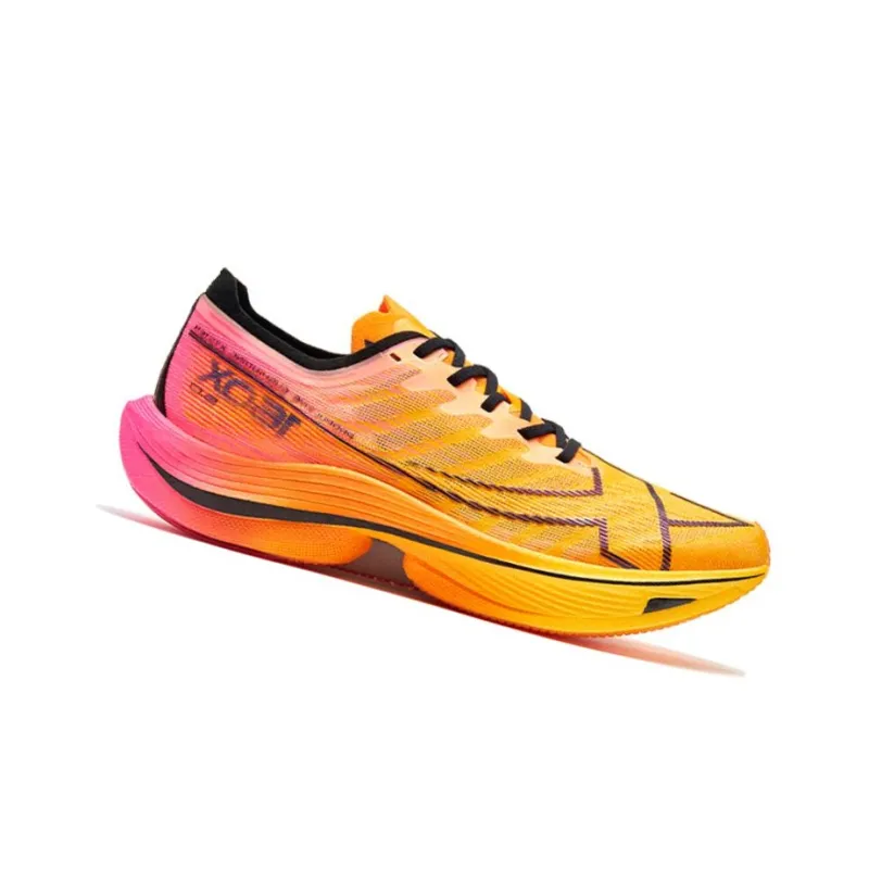 XTEP 160X 5.0 Anti Slip Wear Resistant Low Top Marathon Sprint Running Shoes Men's Orange-1