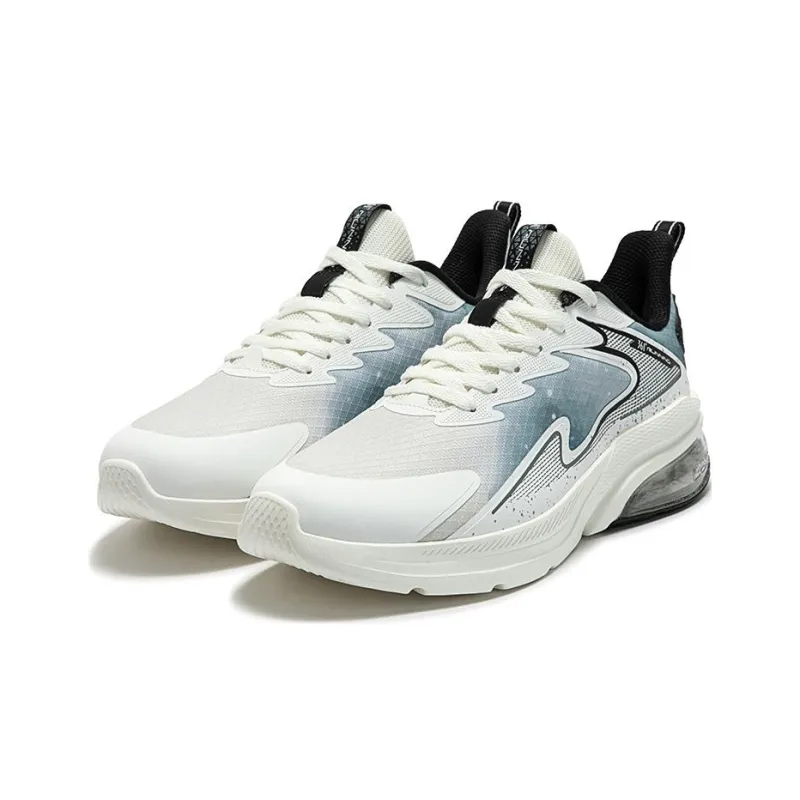 361° Cushioned Slip-Resistant Abrasion-Resistant Low-Top Running Shoes Women's White Blue-5