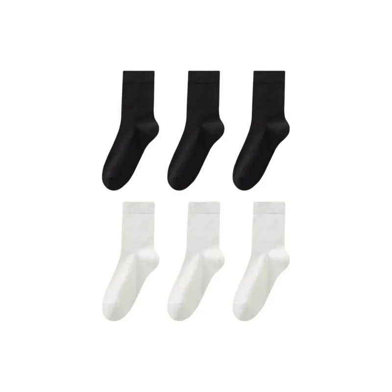 H-YXIANG FW23 Mid-Calf Socks Men's 6 Pack-13