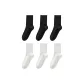 [Solid Color]3 Black 3 White