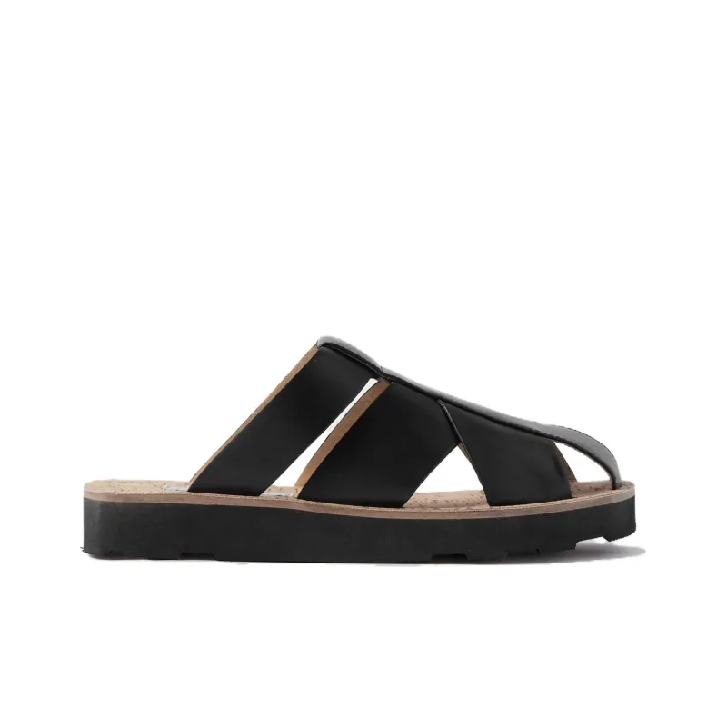 GABRIELA HEARST Wrap-toe Slippers Women's Black-1