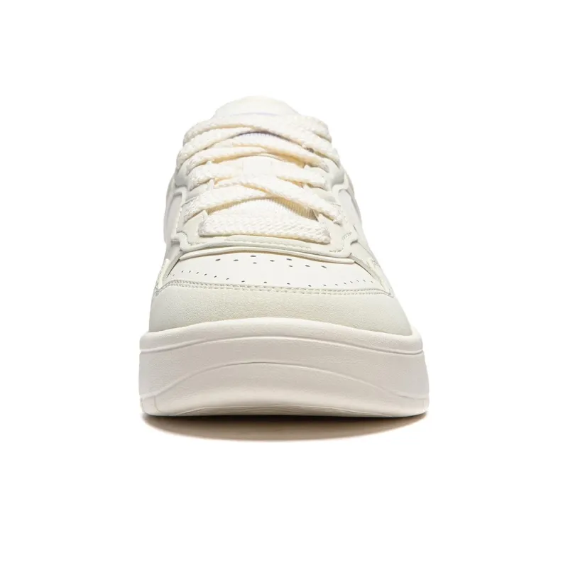 LiNing Line 2.0 At The Beginning V2 Anti Slip Wear Resistant Low Top Skateboard Shoes Women's White Green-4