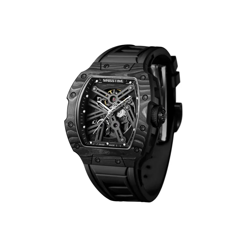 MRISSTIME Automatic Mechanical Movement Men's Watches Watch Black Dial MR9002-0