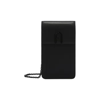 Furla Soft Nappa Leather Shoulder Bag, Crossbody Bag Mini Women's Black