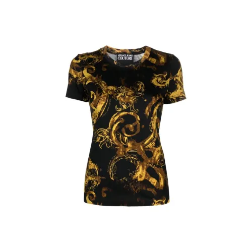 VERSACE JEANS COUTURE T-Shirts Women's Black