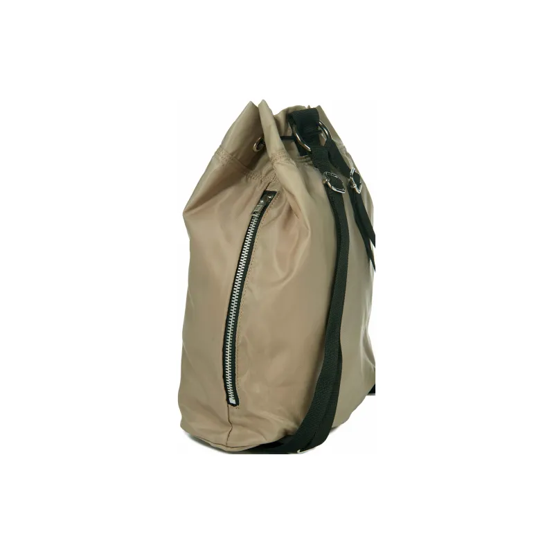 Emis Polyester Backpack Mini Unisex Beige-2