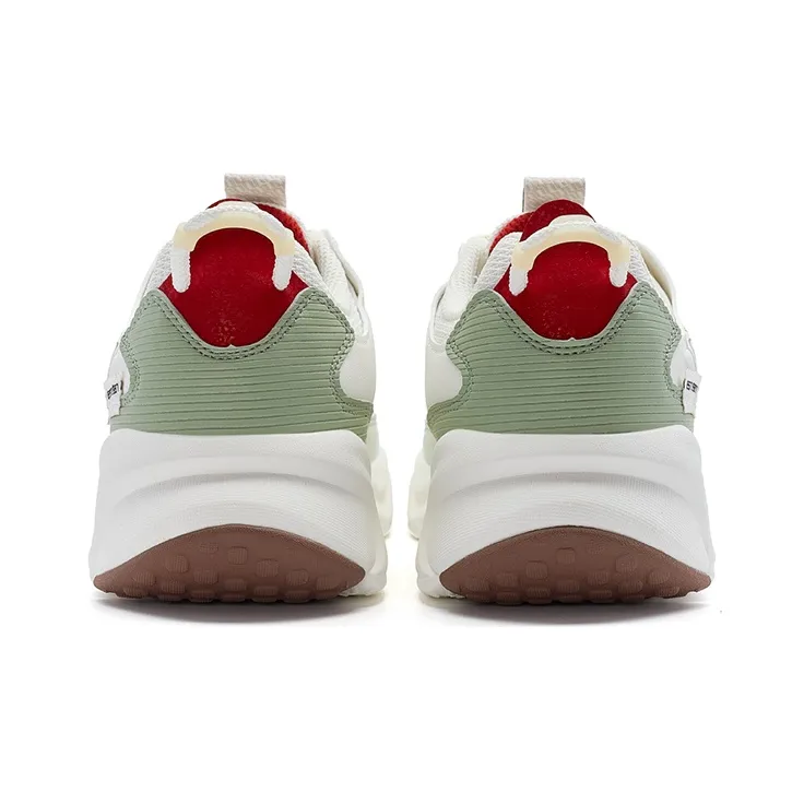 XTEP Casual Shoes Women's Low Top Sail White/Cream Green/Mountain Green-2
