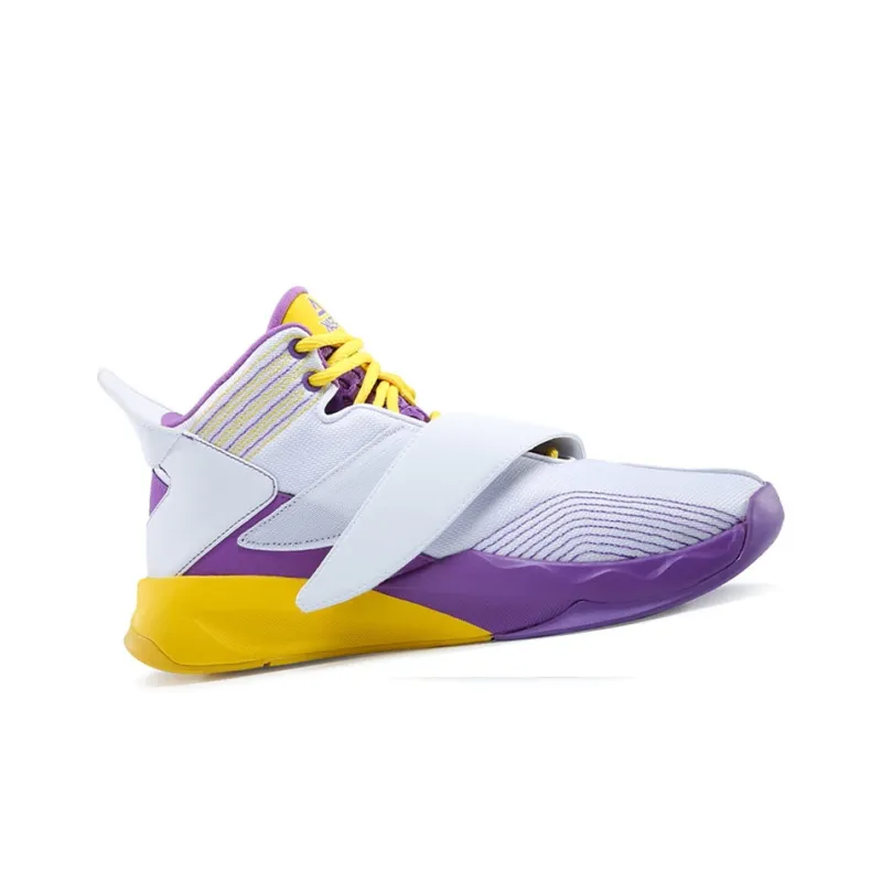 PEAK Basketball Shoes Men Mid Top Baymax/Purple-1
