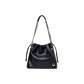 LA FESTIN Cow Leather Crossbody Bag Shoulder Bag Large Size Women's Moon White/Mousse Black/Nut Brown/Burgundy