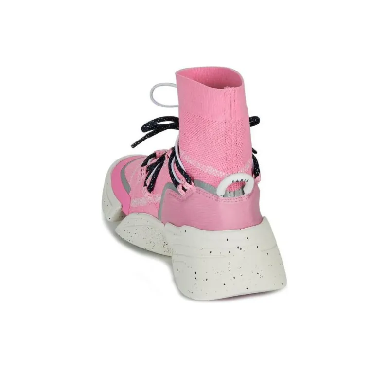 KENZO High Top Casual Shoes Women's Pink-3