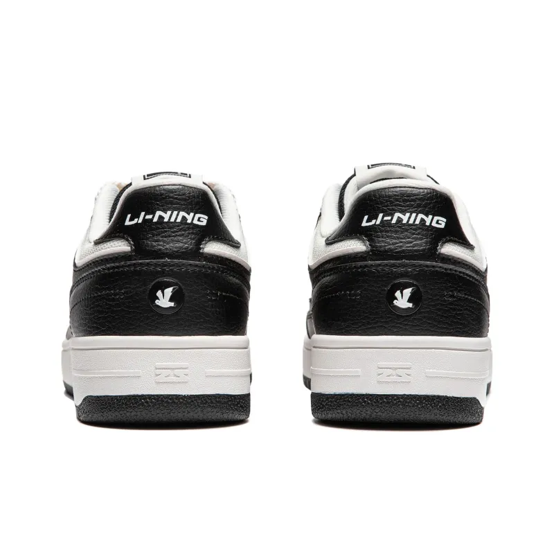 LiNing Tianji Slip Resistant, Abrasion Resistant, Lightweight, Breathable Low Top Skateboard Shoes Women's White Black-5