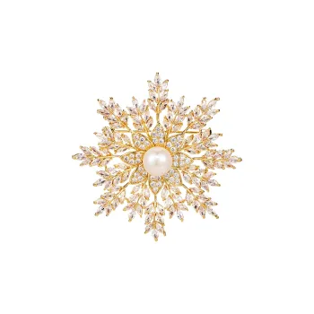 QLADY Faux Pearl Brooches Women's