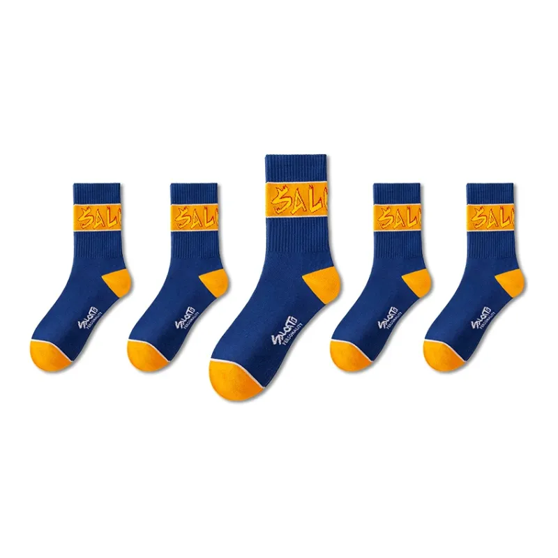 LUOLIAN Mid Calf Socks Unisex 5 Pack-48