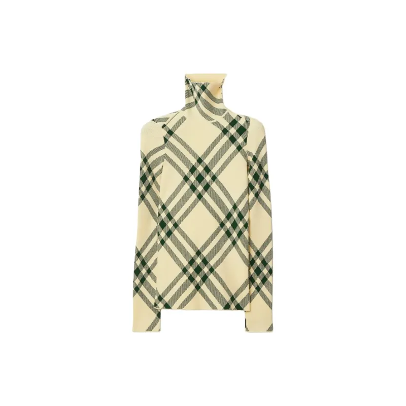 Burberry Check pattern High neck Jumper-1