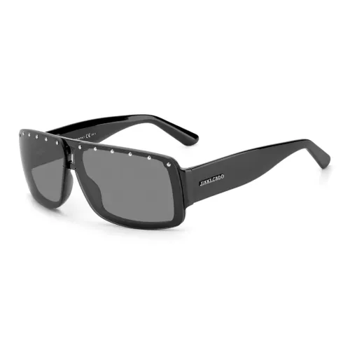 Jimmy Choo Plastic Aviator Sunglasses Unisex Black