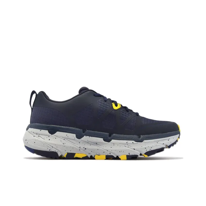 Skechers Casual Shoes Men Low Top Marine Blue/Gray/Yellow-1