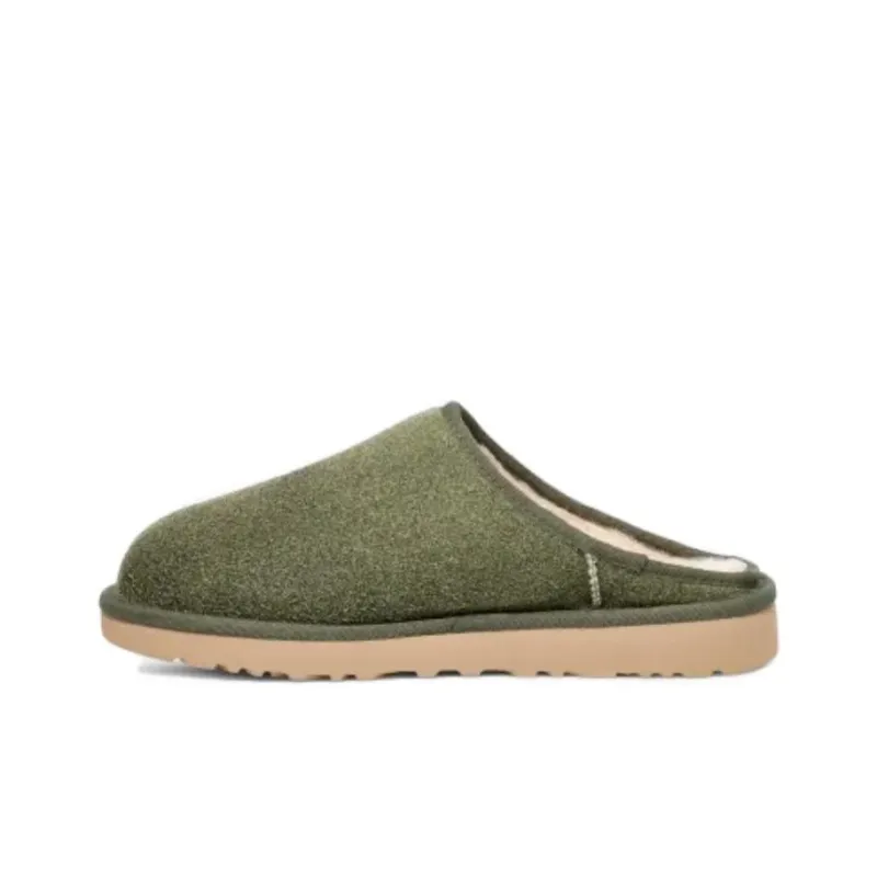 UGG Classic Slip On Shaggy Suede Slipper Deep Shade-1