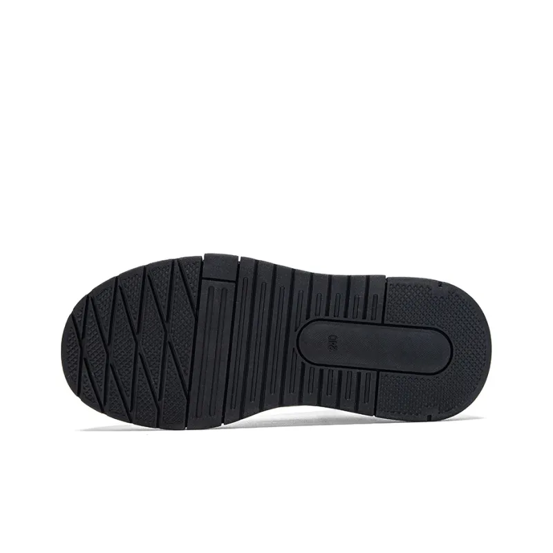 Kappa Anti Slip Wear Resistant Low Top Skateboard Shoes Women's White Black-5