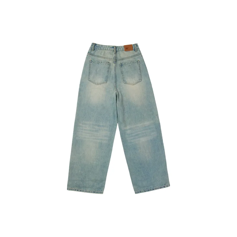 Crying Center Jeans Unisex Vintage Blue-1