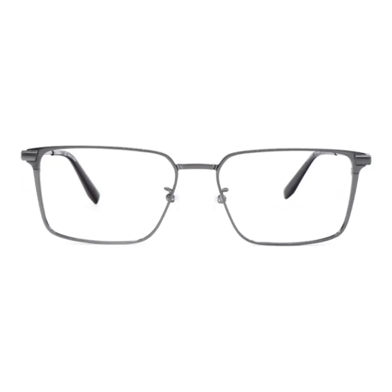 FERRAGAMO   Irregular Shape Eyeglass Frames Men's Gray-1